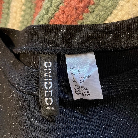 Divided Sparkly Peplum Blouse - Picture 2 of 2